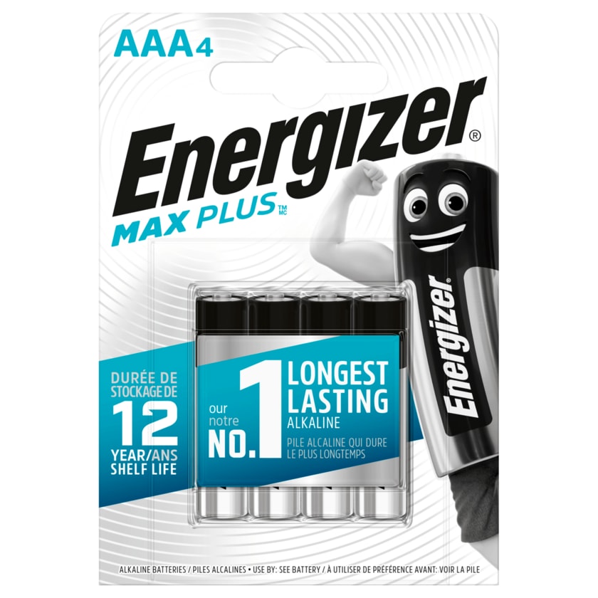 Energizer Max Plus Micro-Batterien AAA 4 Stück